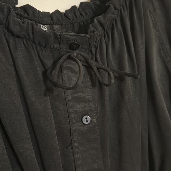 Zara Off the Shoulder Crop Top Blouse Size M - Picture 3 of 4